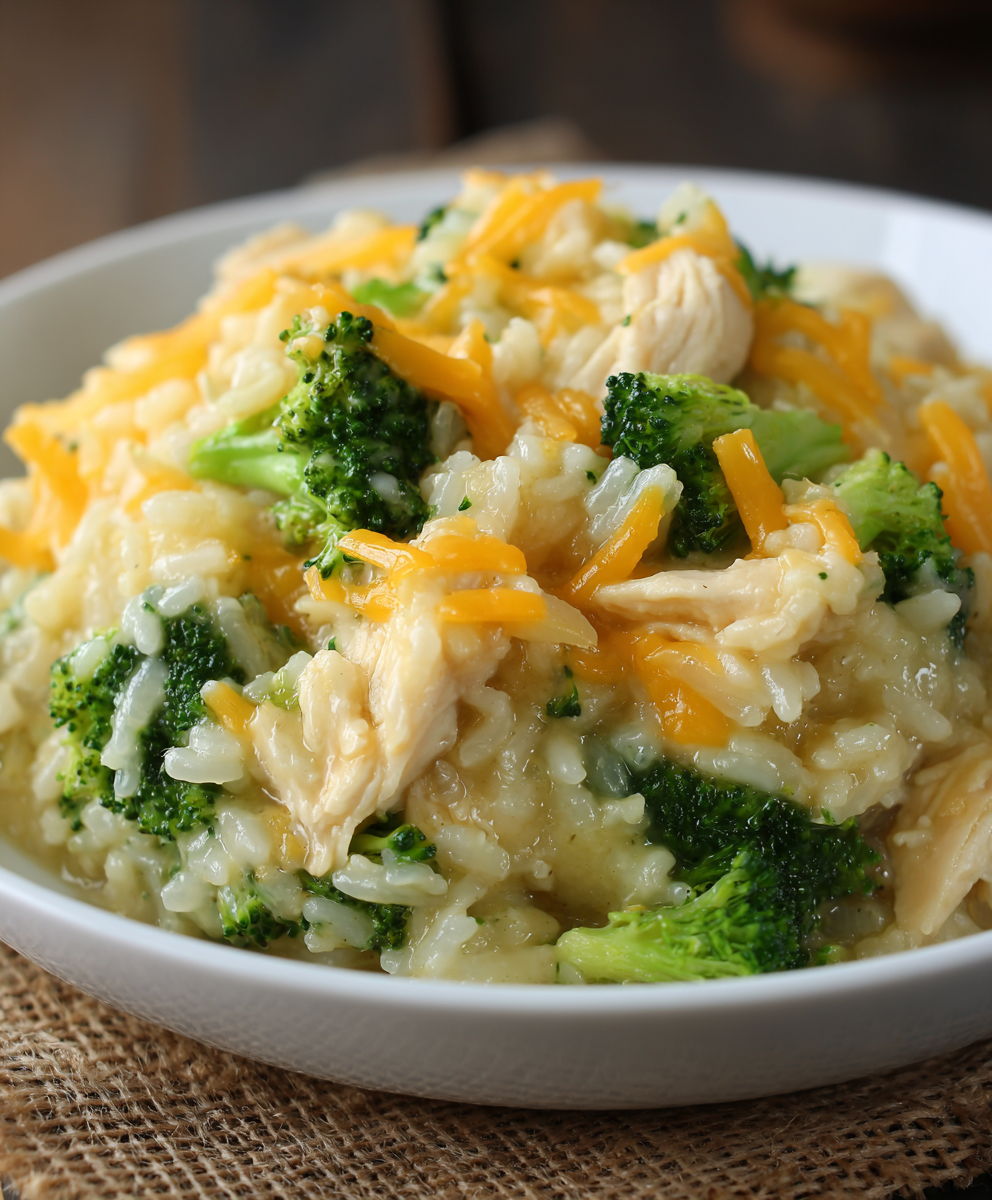 Cheddar Chicken Broccoli Bake