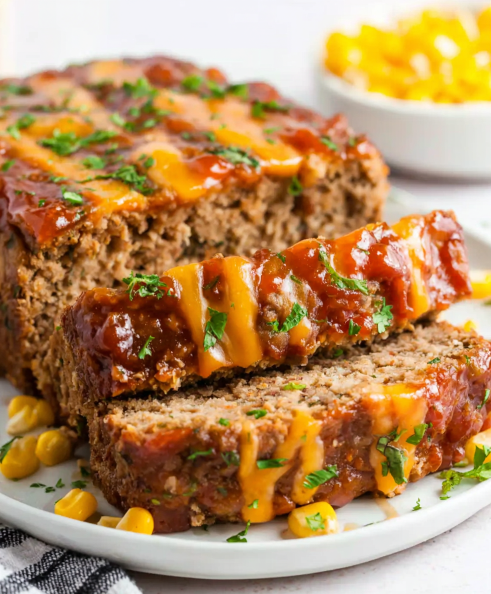 Cheddar Topped Mexican Taco Loaf