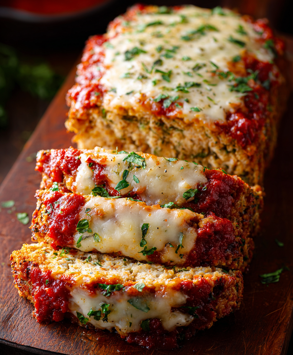 Chicken Parmesan Meatloaf Marinara
