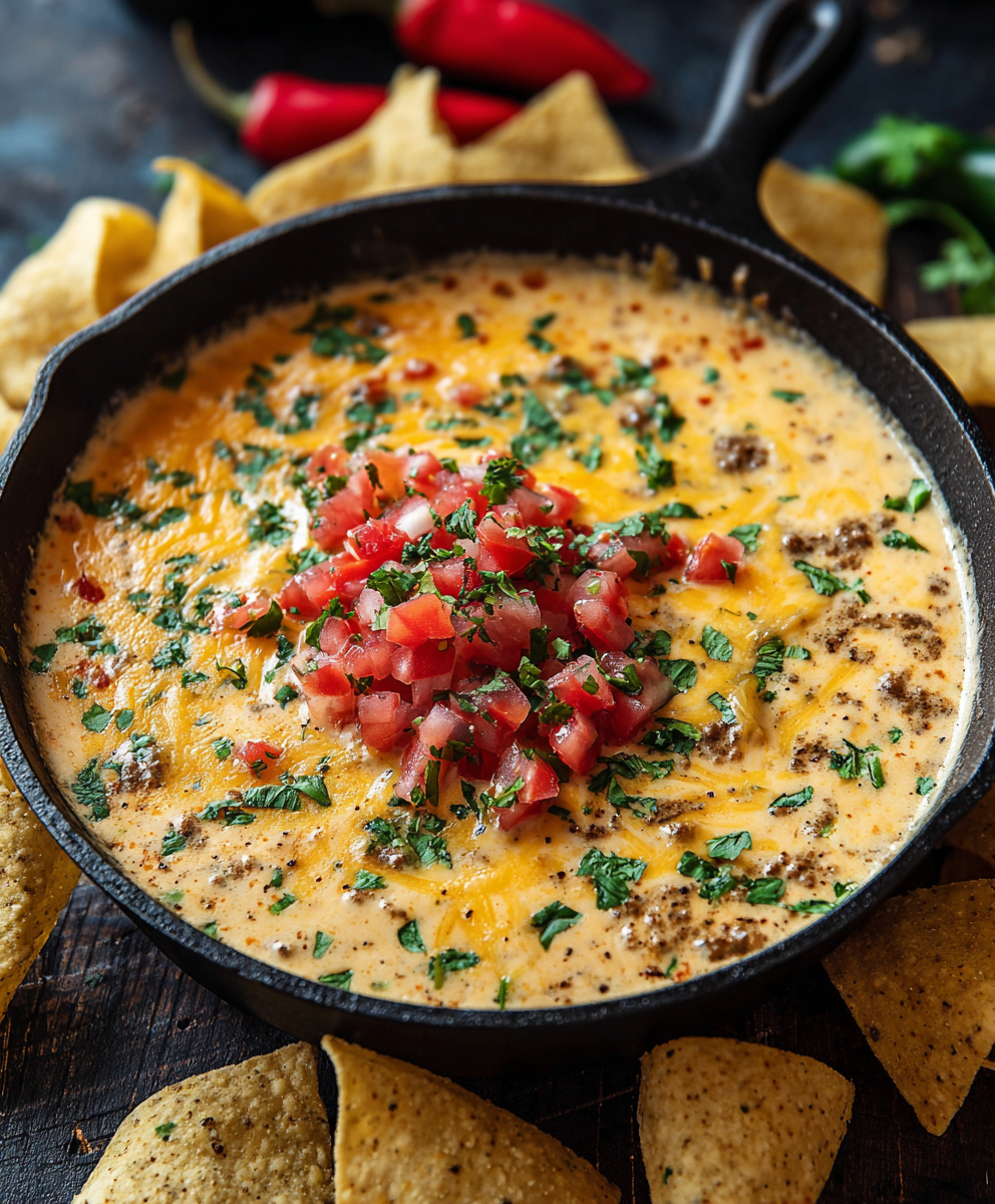 Cowboy Queso With Jalapeños