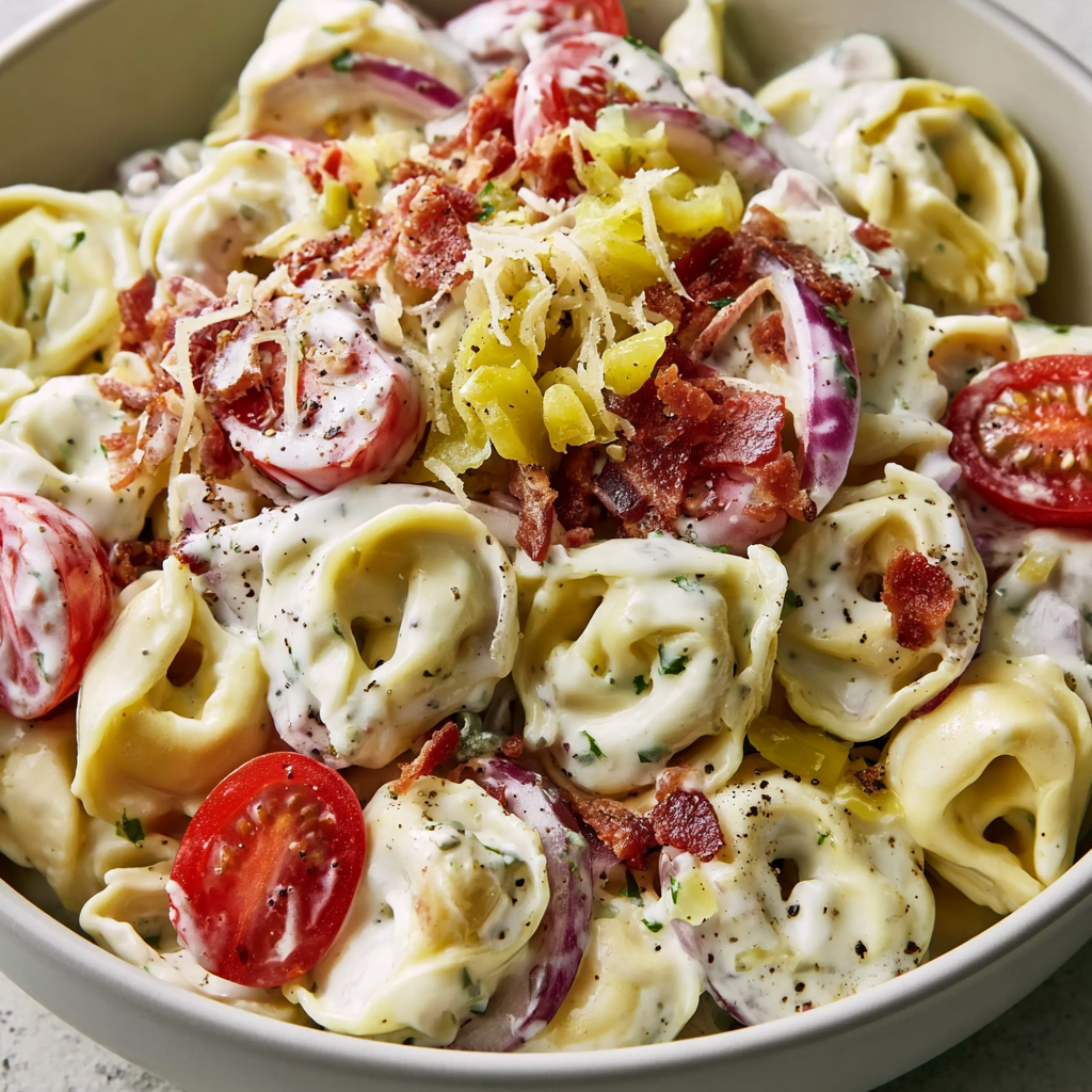 Creamy Grinder Tortellini Salad