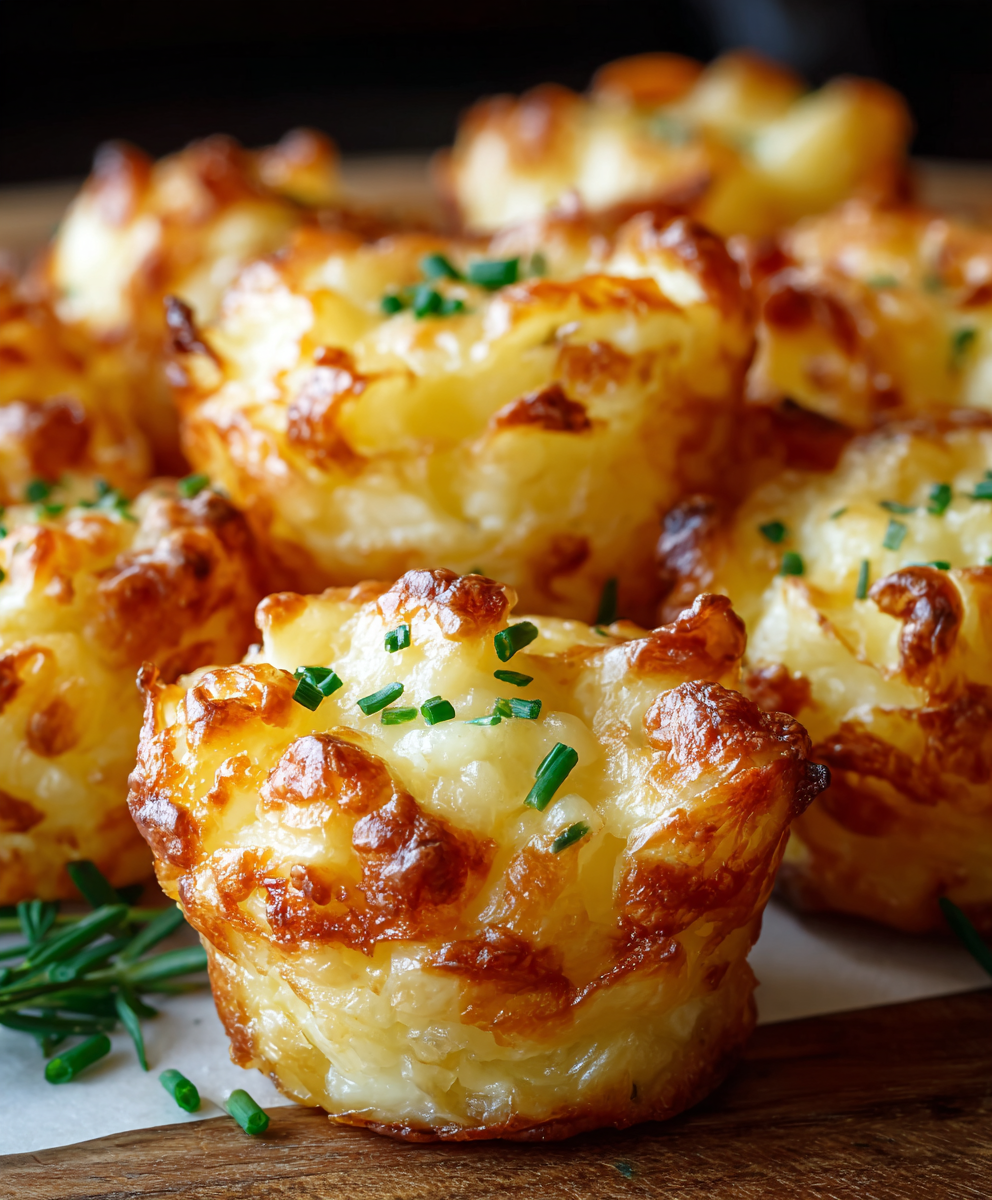 Crispy Cheddar Mashed Potato Puffs
