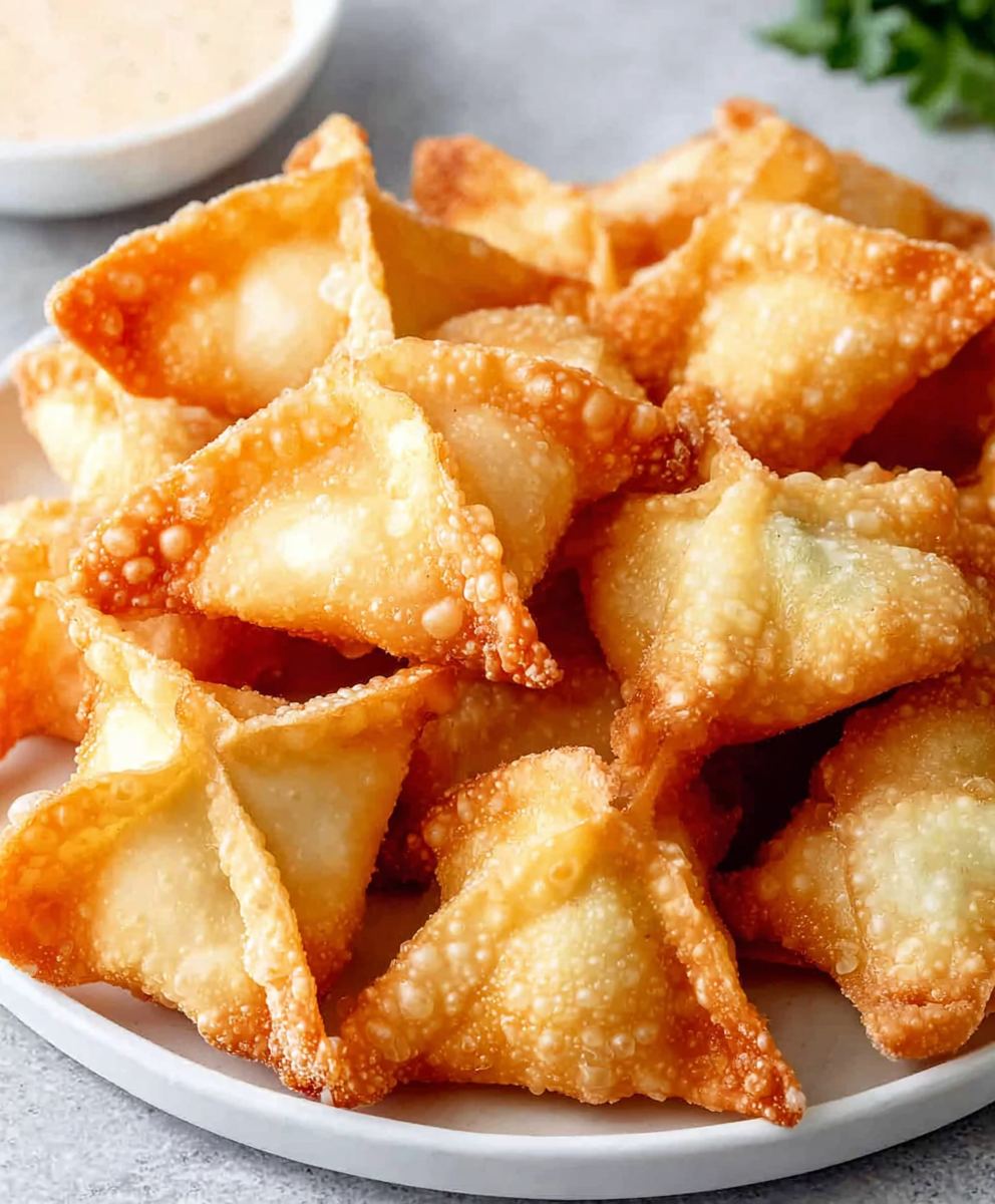 Crispy Crab Rangoon Wontons