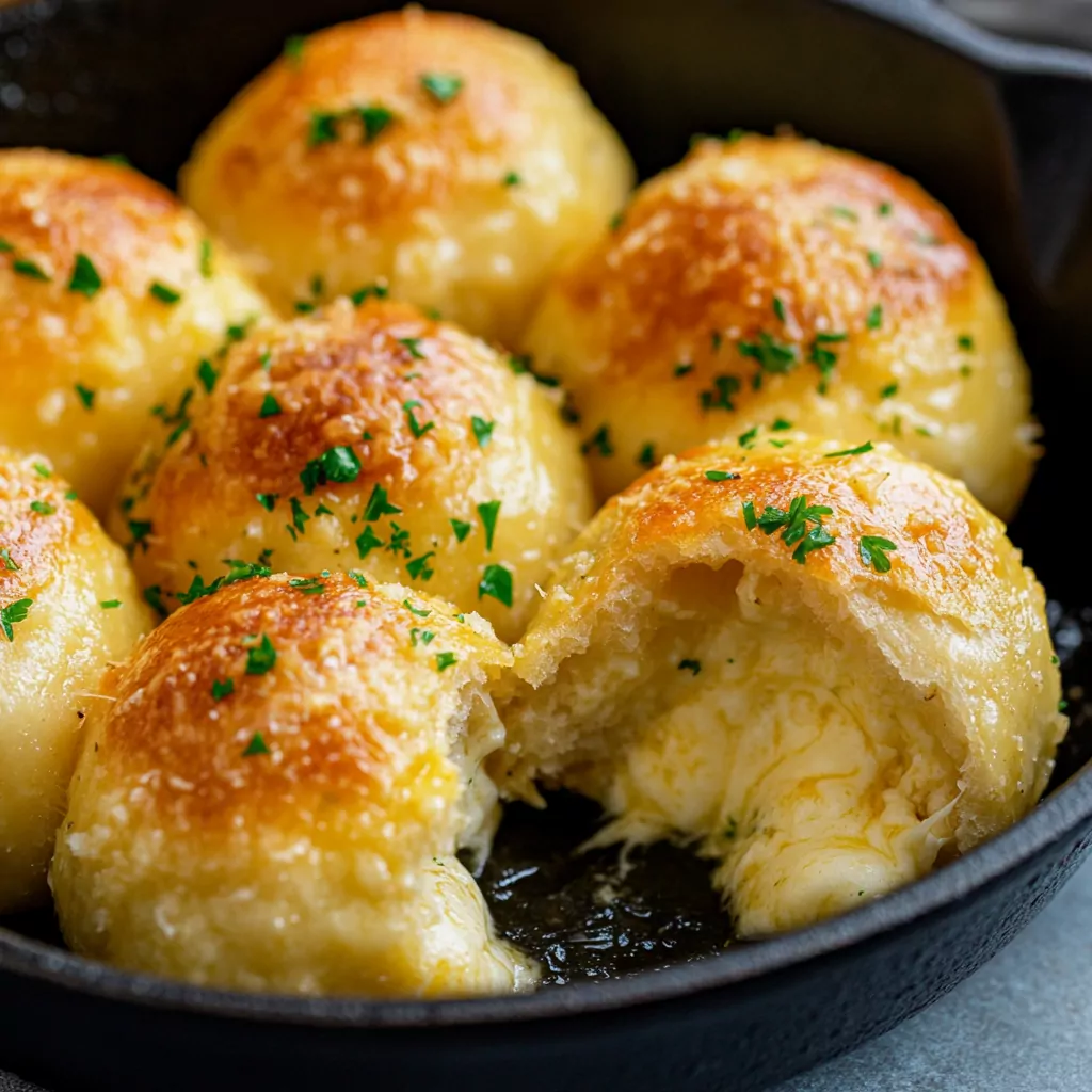 Easy Garlic Cheese Bombs