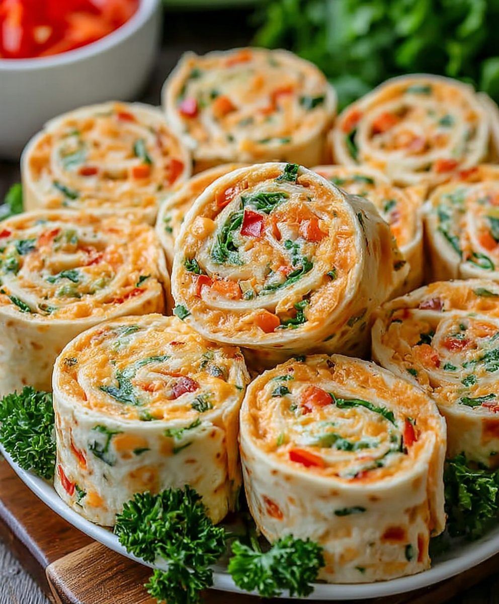 Fresh Veggie Tortilla Roll-Ups