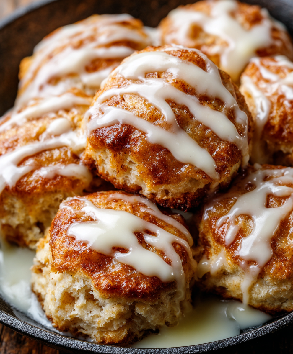 Glazed Apple Pie Biscuits