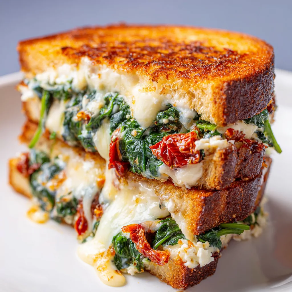 Mediterranean Grilled Cheese Sandwich
