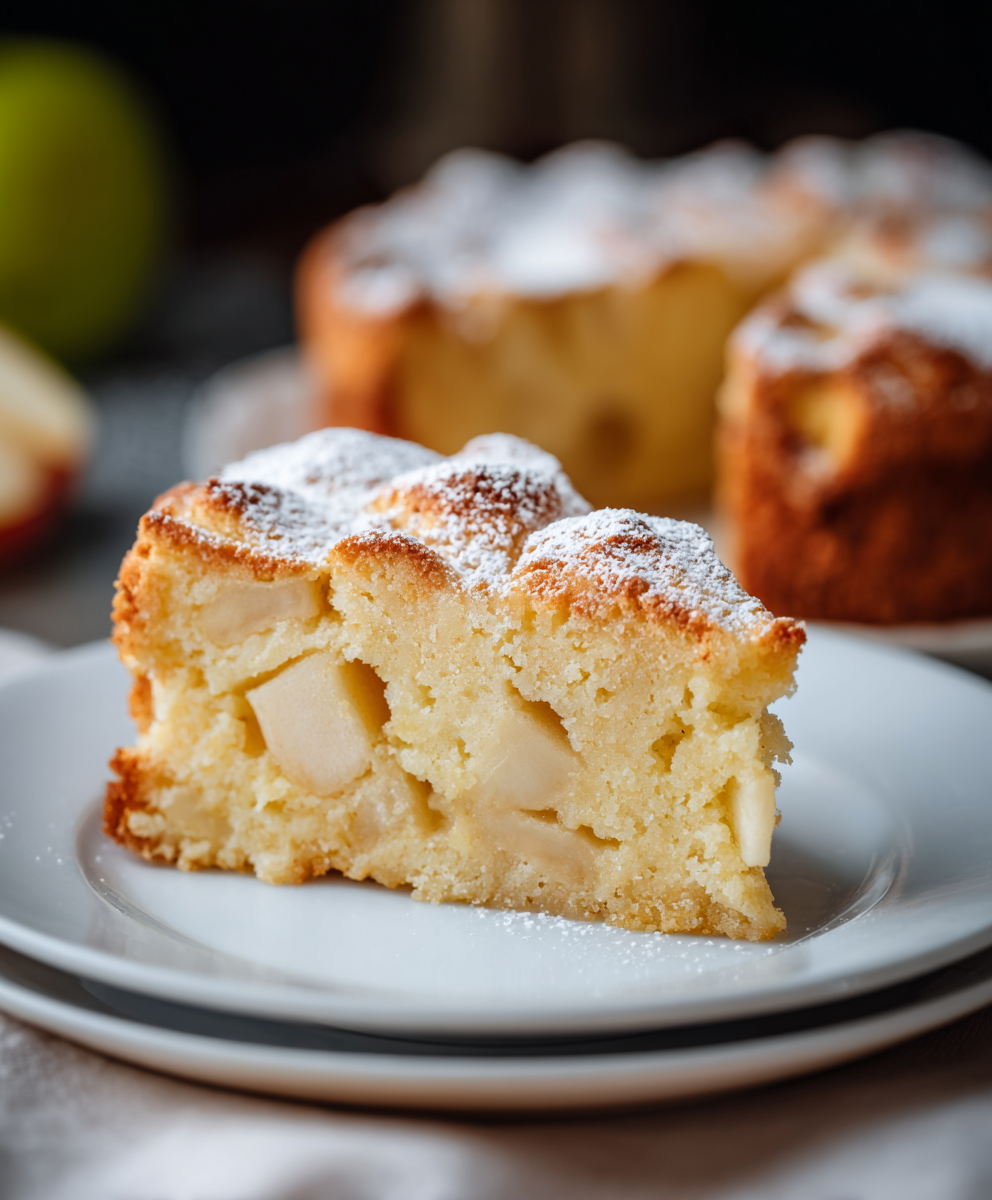 Rustic French Apple Dessert Cake