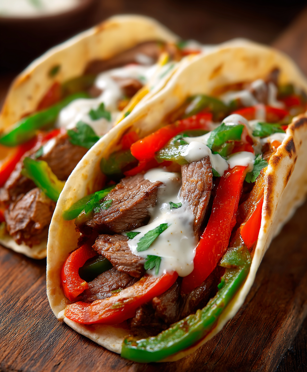 Sizzling Beef and Pepper Fajitas